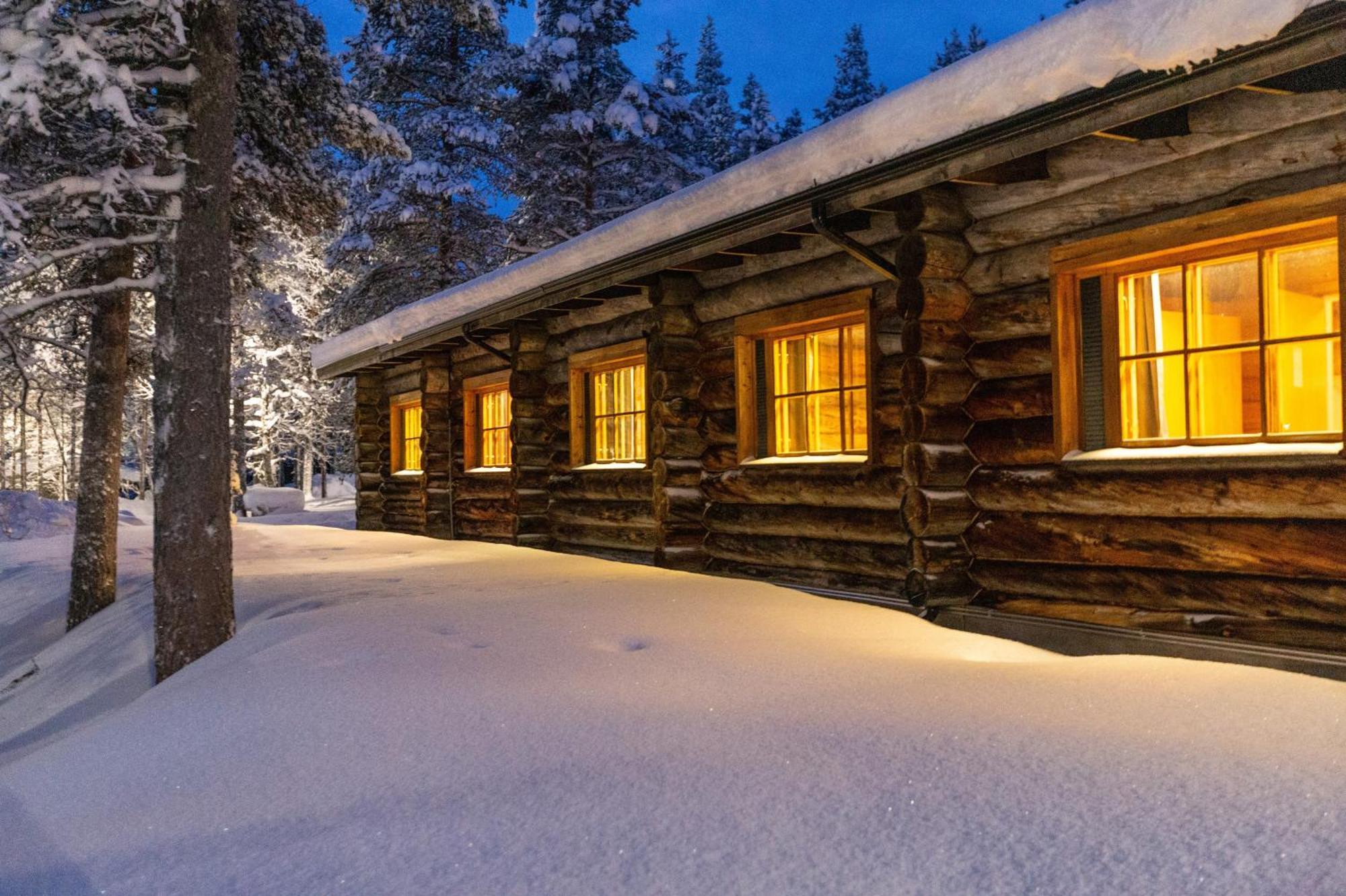 Kuukkeli Log Houses Aurora Resort Saariselka Bagian luar foto