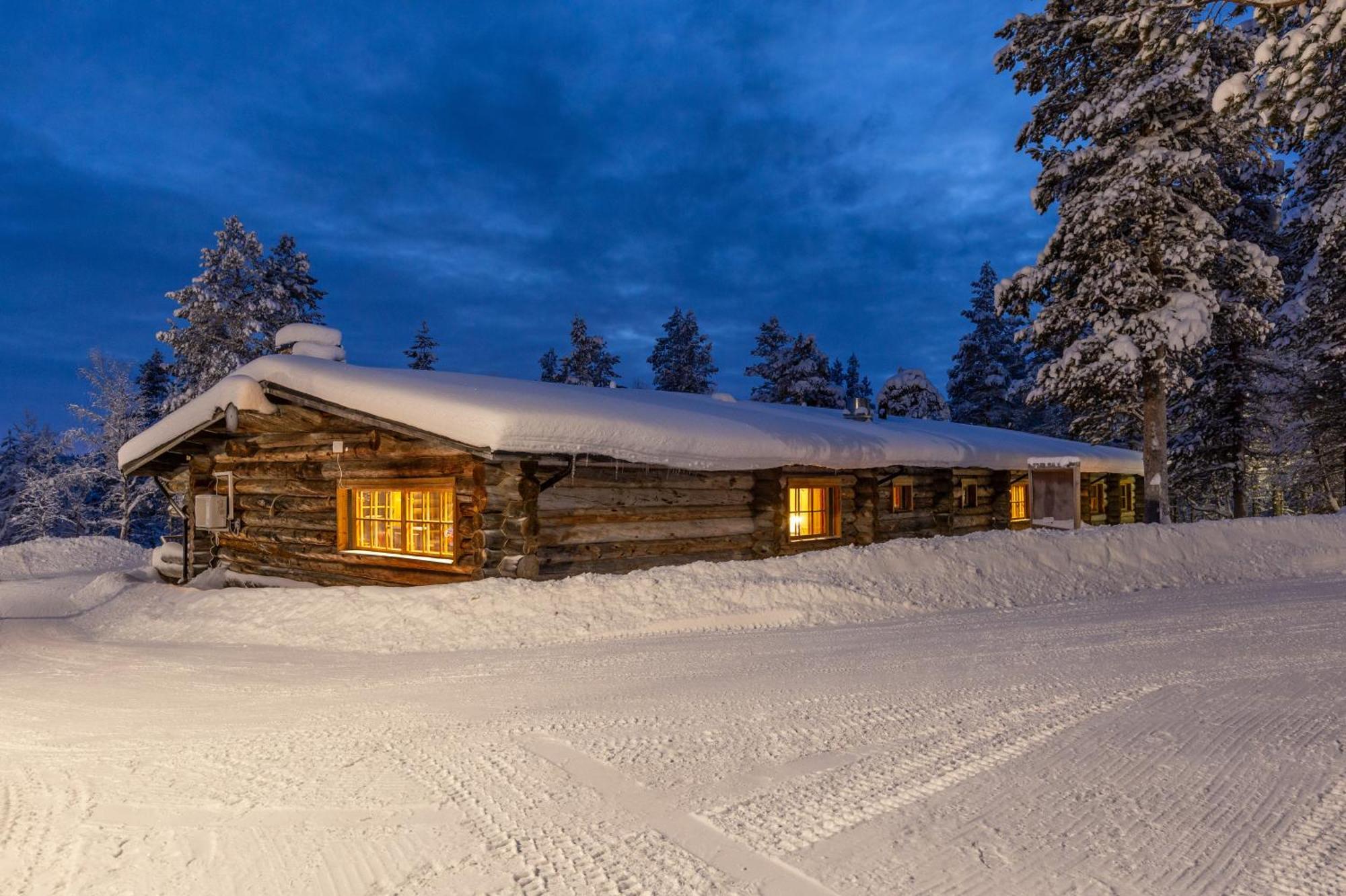 Kuukkeli Log Houses Aurora Resort Saariselka Bagian luar foto