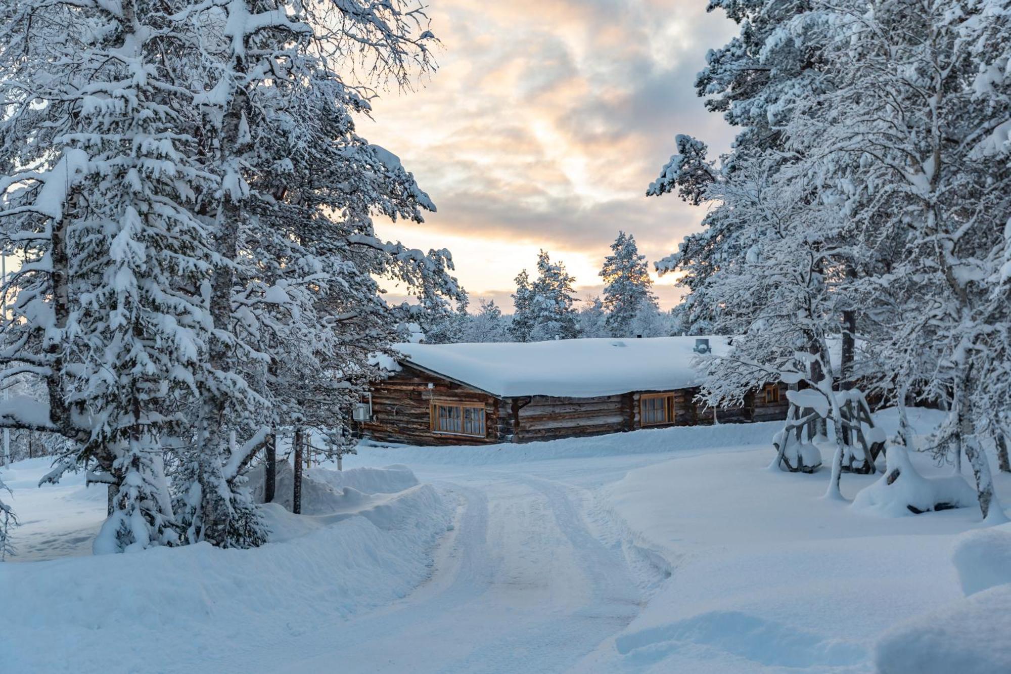 Kuukkeli Log Houses Aurora Resort Saariselka Bagian luar foto