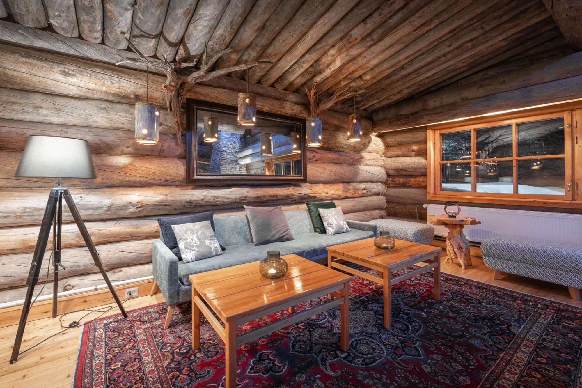 Kuukkeli Log Houses Aurora Resort Saariselka Bagian luar foto
