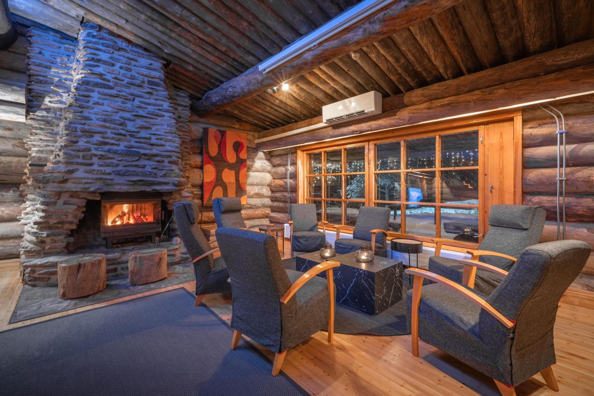 Kuukkeli Log Houses Aurora Resort Saariselka Bagian luar foto