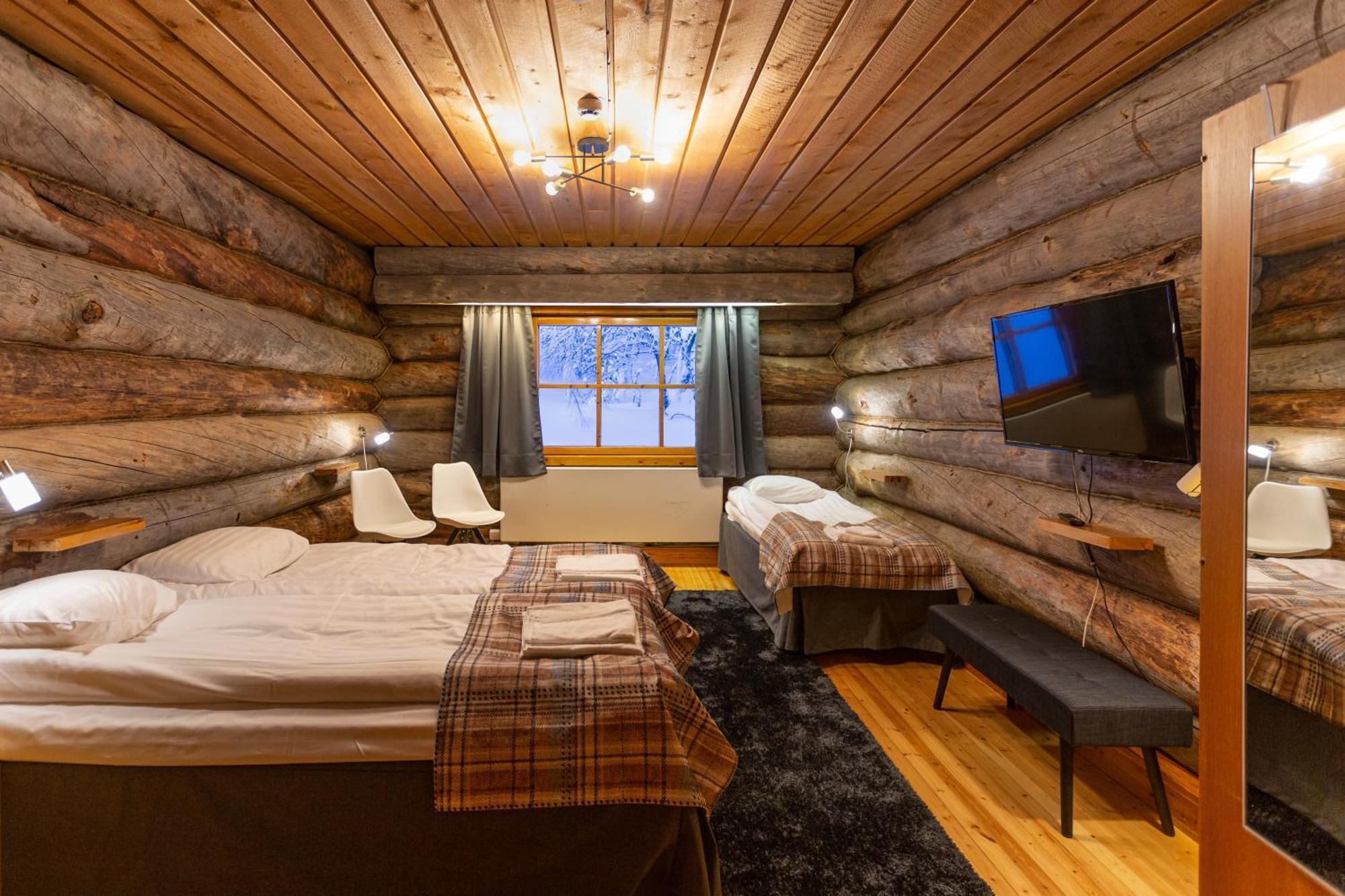 Kuukkeli Log Houses Aurora Resort Saariselka Bagian luar foto
