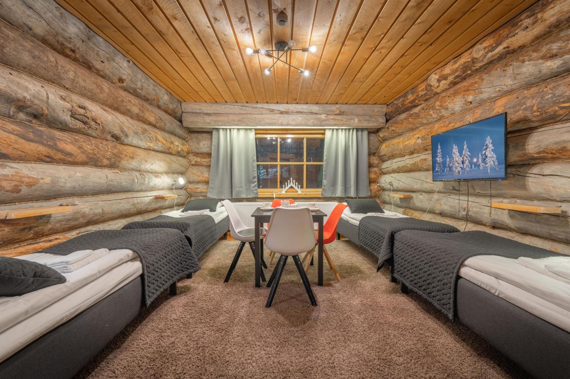 Kuukkeli Log Houses Aurora Resort Saariselka Bagian luar foto